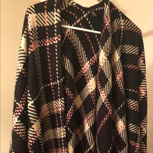 women’s plaid shawl,  jewel tone, never worn